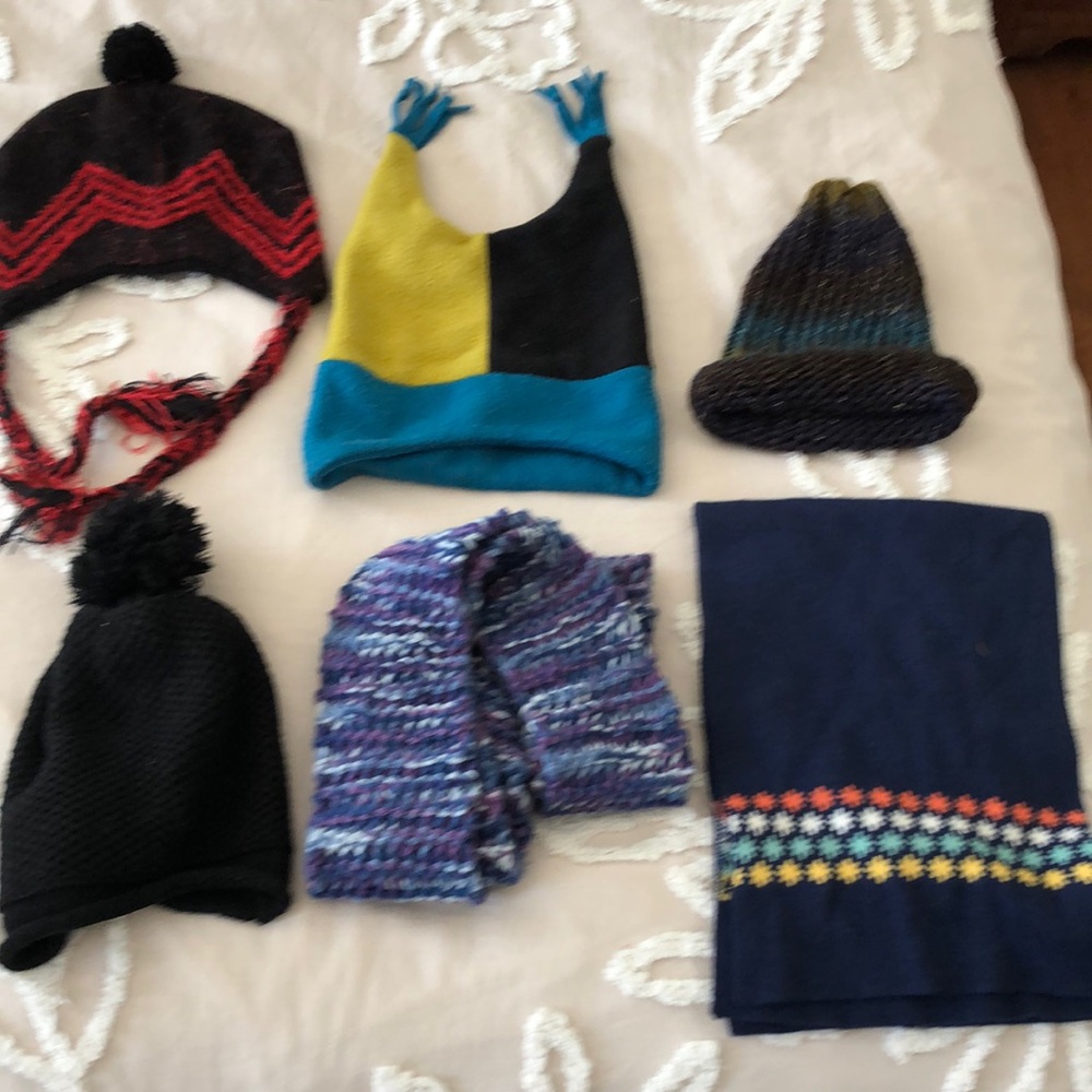 Bundle of Hats and scarves